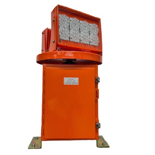 Feu D'avertissement D'obstruction D'aviation, Balise LED PC ABS En Aluminium, Lampe De Balise De Secours Avec Base Pour Bâtiments De Grande Taille, Aéroports, Véhicules