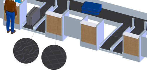 Borne d'enregistrement pour bagages - SBFL574601	 - AMMERAAL BELTECH - sur pied / pour aéroport