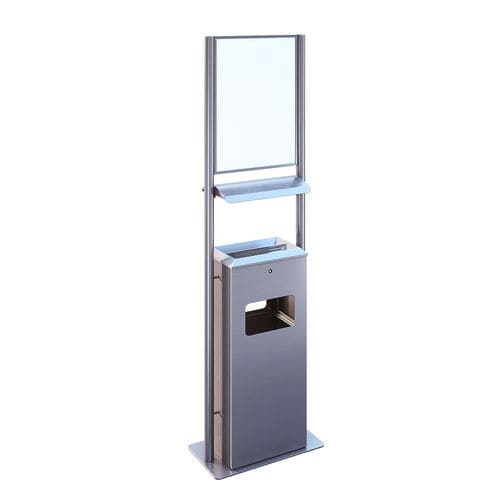 Cendrier sur pied - TKDA-11-DB-2020 - AUWEKO GMBH - rectangulaire / tubulaire / pour aéroport
