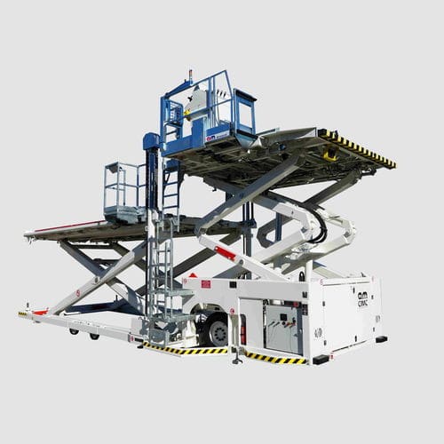 Chargeur élévateur à ciseaux - LAM 14000 DP  - CIMC AIR MARREL SAS - pour le fret / hydraulique / avec nacelle