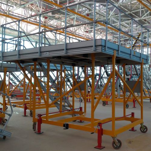 Plateforme d'accés pour avion - APU - MAKRO AERO - pour le fuselage / pour les moteurs / fixe
