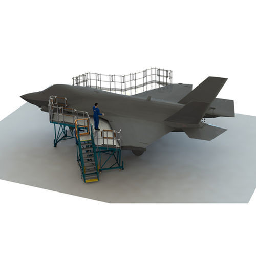 Plateforme d'accés pour avion - F35 - NIJL AIRCRAFT DOCKING B.V. - pour les moteurs / pour la maintenance / réglable