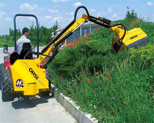 Faucheuse montée sur tracteur - RIVER COMPACT series - ORSI GROUP SRL - pour la piste