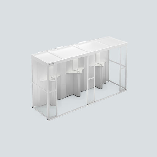 Cabine fumeur pour aéroport - QleanAir SF Square - QLEANAIR SCANDINAVIA AB