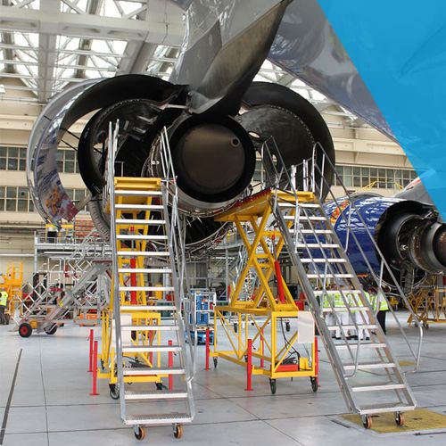 Plateforme d'accés pour avion - TBD (OWEN HOLLAND) LIMITED - pour les moteurs / pour la queue de l'appareil / mobile