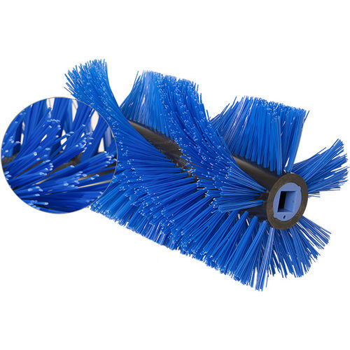 Brosse pour balayeuse cylindrique - WEBER BÜRSTENSYSTEME GMBH - pour piste d'aéroport / pour terminal d'aéroport / en plastique
