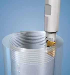 Fraise pour métal - MTSR  - ISCAR FRANCE - à plaquettes / à fileter / pour l'aéronautique