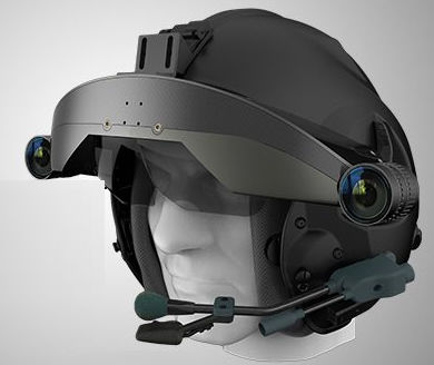 Casque pour hélicoptère - NEXVISION - pour services de secours / à faces dégagées / avec visière