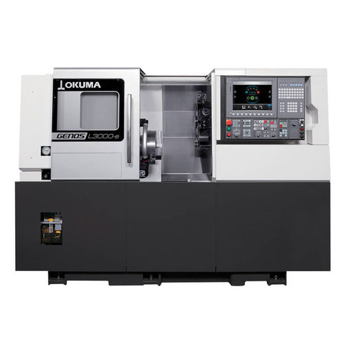 Tour horizontal - GENOS L3000-e - OKUMA CORPORATION - CNC / pour l'aérospatiale
