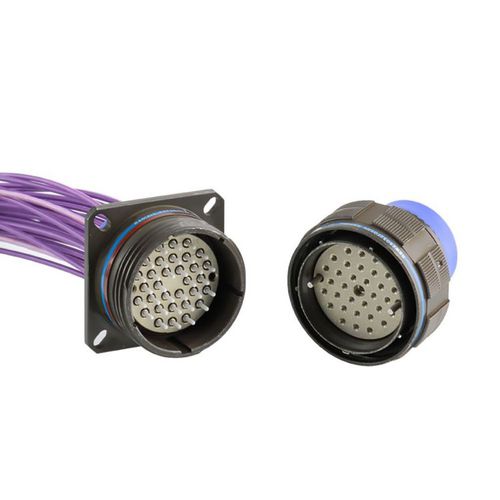 Connecteur hybride - 38999 LUXCIS® 801 - RADIALL - pour aéronef / ARINC / de fibre optique