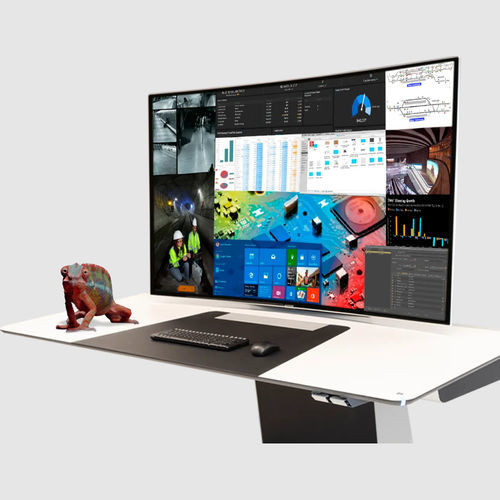 Console de contrôle aérien individuelle - KVM - GESAB, S.A.U - droite / d'angle / sans rangement