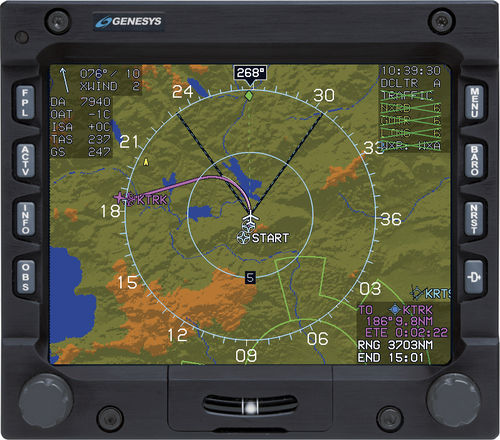 EFIS MFD - IDU-450 - Genesys Aerosystems - PFD / pour avion / météorologique