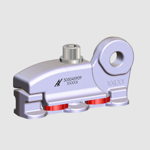 Fixation d'arrimage pour rail aéronautique - 505 045 909 - ATTAX - pour siège / 3 points / aéronautique
