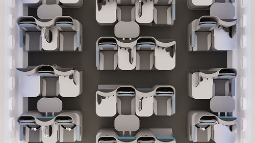 Siège pour cabine d'avion - Allegra HD - Aviointeriors SpA - pour classe affaires / avec écran intégré / avec accoudoirs