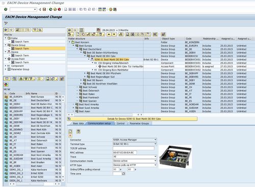 Logiciel de reporting - EACM - dormakaba - d'ERP / de contrôle / de contrôle d'accès