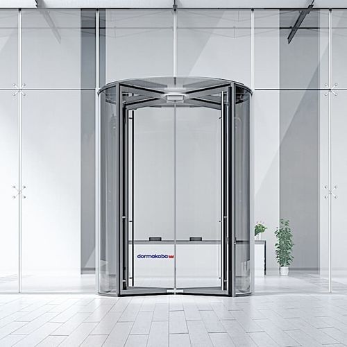 Porte tambour automatique - KTV series - dormakaba - de sécurité / pour aéroport