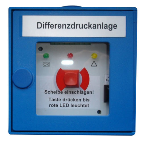 Déclencheur manuel d'alarme d'incendie antidéflagrant - DKM blau - Strulik GmbH - bleu / vert / orange