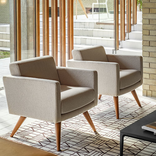 Canapé pour lounge d'aéroport - FIFTY  - Allermuir - modulable / en acier / en plastique
