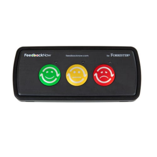 Appareil de satisfaction client sur comptoir - Smiley Box - FeedbackNow - mural / pour aéroport