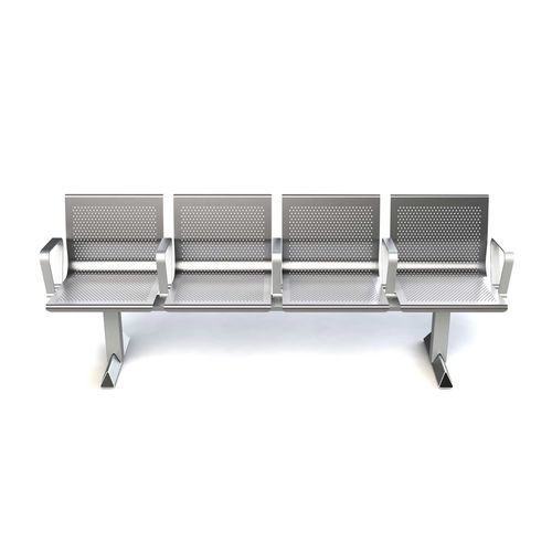 Sièges sur poutre pour aéroport - Zineare - Zoeftig - 4 places / avec table / avec accoudoirs
