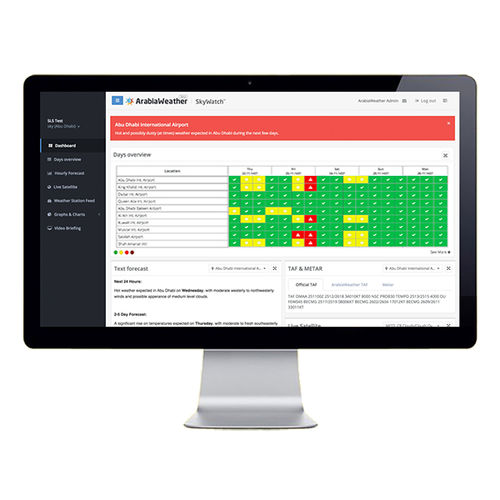 Logiciel de planification - SkyWatch - ArabiaWeather Inc. - de surveillance / météorologique / pour hélicoptère