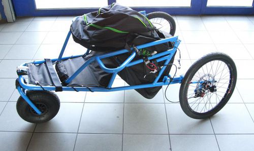 Chariot paramoteur monoplace - BACK BONE - avec moteur