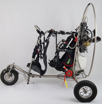 Chariot paramoteur en tandem - MAC FLY PARAMOTEUR - en aluminium / avec moteur