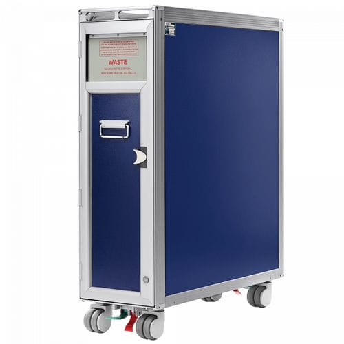 Poubelle pour cabine d'avion - ALUFLITE  - Korita Aviation - au sol / full-size