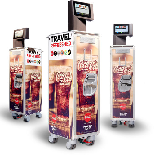 Chariot de service pour avion avec distributeur de boissons - SKYBAR SPLASH - SkyTender Solutions AG