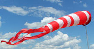 Manche à air pour aéroport - Wind sock - Aeros Ltd. - avec mât