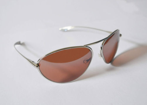 Lunettes de soleil - 0839 - Bigatmo - pour pilote / de titane / en argent