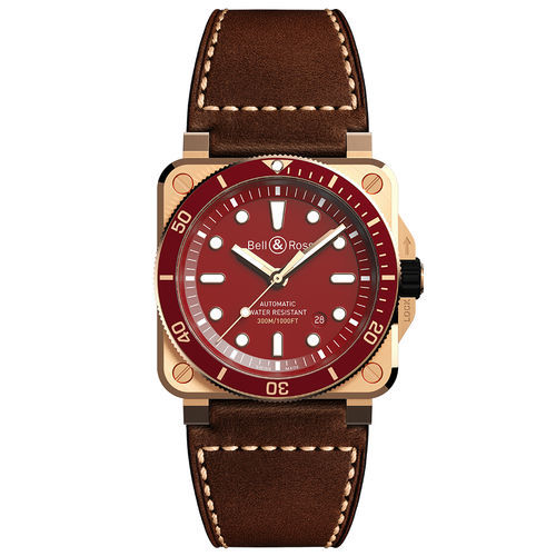 Montre aviator - BR 03-92 DIVER RED BRONZE - BELL & ROSS