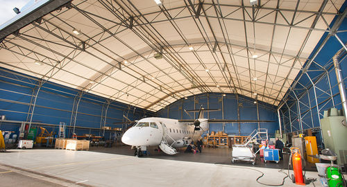 Hangar pour avion - RUBB BUILDINGS LTD - temporaire / pour aéroport