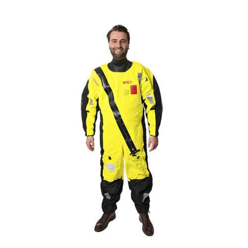 Combinaison de travail - Orca  - Biardo survival suits bv - jaune / noire / ignifugée