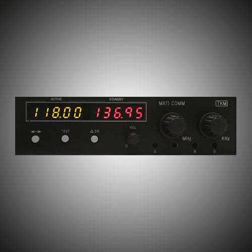 NAV/COM GPS - MX11 COMM - TKM Avionics - monté sur panneau / pour avion