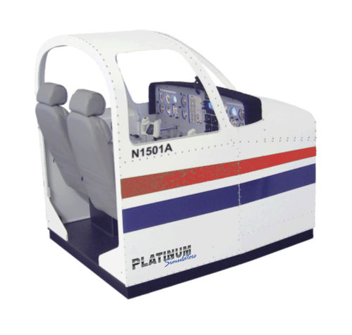 Cabine de simulation de vol - PAS - Platinum Simulators Inc - d'entraînement / à cockpit fermé