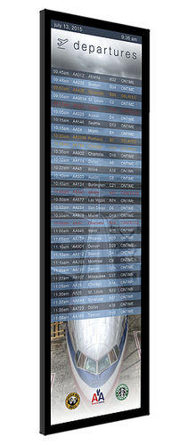 Système d'affichage des informations de vol pour aéroport - ULW3812 - Displayed Technologies