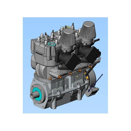 Moteur à pistons 50 - 100ch - 2625 02 - SOLO® VERTRIEBS- UND ENTWICKLUNGS GMBH - 10 - 50kg / pour ULM / pour planeur motorisé