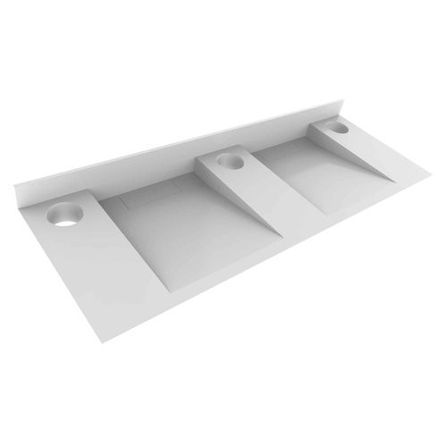Vasque pour aéroport - Alavo Unico - Dolphin Dispensers - double / intégrée