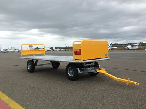 Remorque à bagages pour la piste - Oceania Aviation - à 4 roues / ouverte