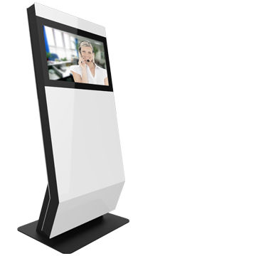 Borne pour file d'attente sur pied - Full height - Telemedium / Teleportel - tactile / pour aéroport