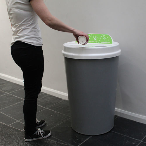 Poubelle pour aéroport - ECO/CUPBIN/WEB - Wybone Limited - au sol / de tri sélectif