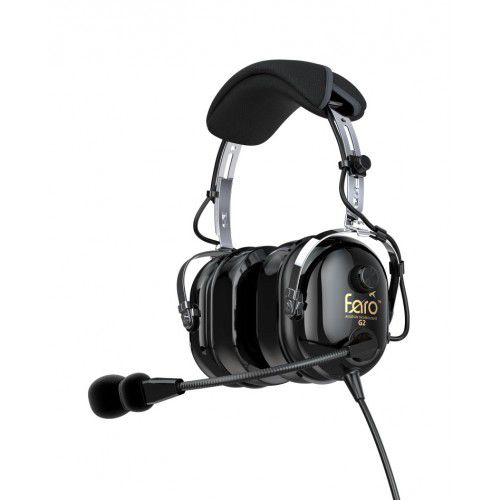 Casque-micro pour pilote - G2 - Faro - pour hélicoptère / anti-bruit / filaire