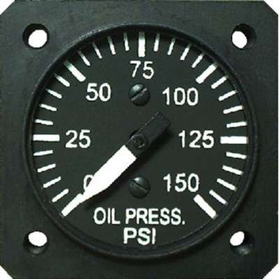 Jauge de pression - T0411 series - UMA Instruments - analogique / d'huile / pour avion