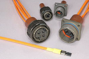 Connecteur Circulaire Deutsch 6 Broches Mâle - Norme MIL-DTL-26482 II - Or Et Aluminium