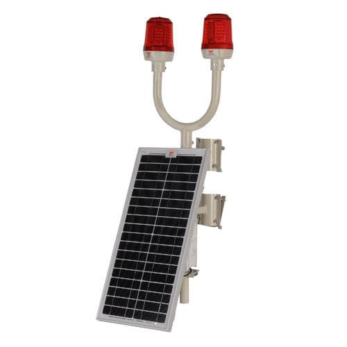 Feu d'obstacle - Wetra Twin - Wetra Lights - pour piste d'aéroport / à LED / solaire