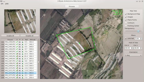 Logiciel de qualité - U-Mosaic - Airelectronics - d'analyse d'image / pour drone