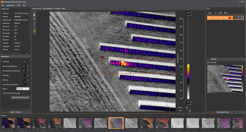 Logiciel d'analyse d'image - ThermoFormat - Workswell s.r.o. - pour l'aéronautique / pour drone / 3D