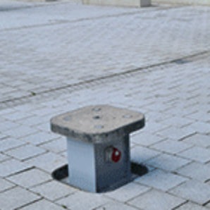Borne escamotable - RET-EL 6.400 NM - Resom Technology - pour aéroport / de distribution électrique / électrique