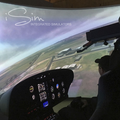 Simulateur d'hélicoptère - AS350 - iSim Ltd - d'entraînement / en cockpit
